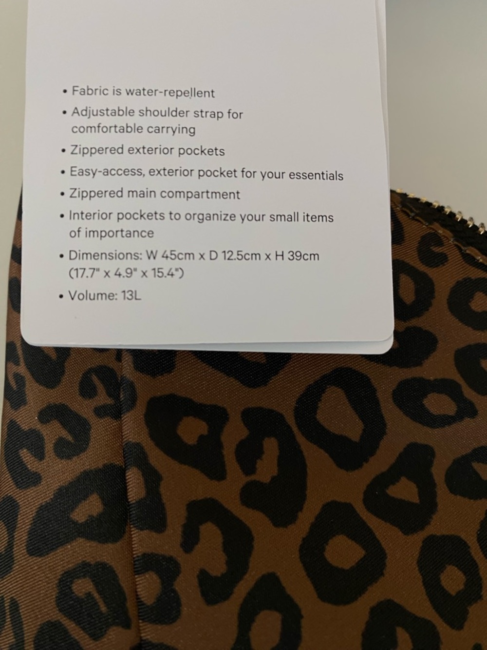lululemon athletica Brown and Black Leopard Print Hobo Bag - Picture 6 of 9